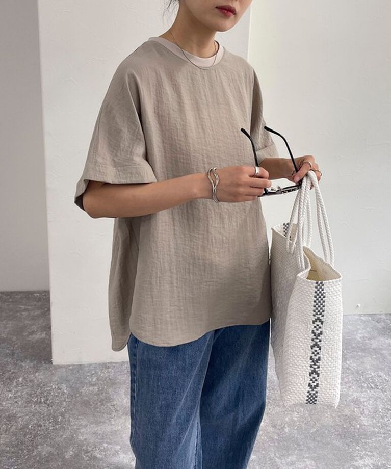 fredy emue「【WEB限定カラーあり】Tシャツブラウス」|シャツ・ブラウス|