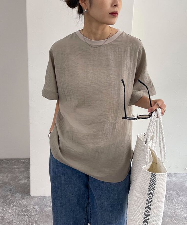 fredy emue「【WEB限定カラーあり】Tシャツブラウス」|シャツ・ブラウス|
