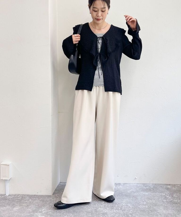 fredy emue「フリルカラーカットブラウス」|Tシャツ・カットソー|