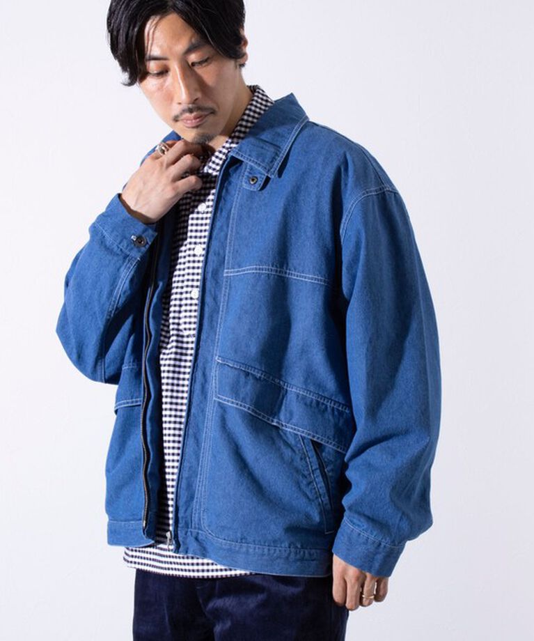 GLOSTER「【GLOSTER/グロスター】DENIM/デニム ジップブルゾン」|ブルゾン・スタジャン|