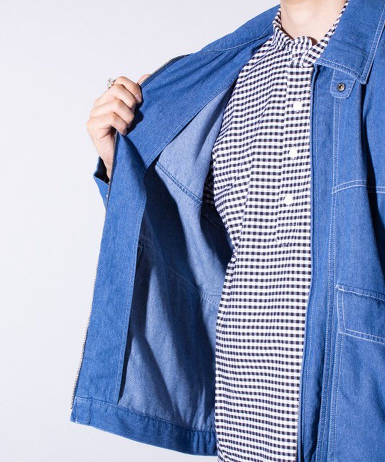 GLOSTER「【GLOSTER/グロスター】DENIM/デニム ジップブルゾン」|ブルゾン・スタジャン|