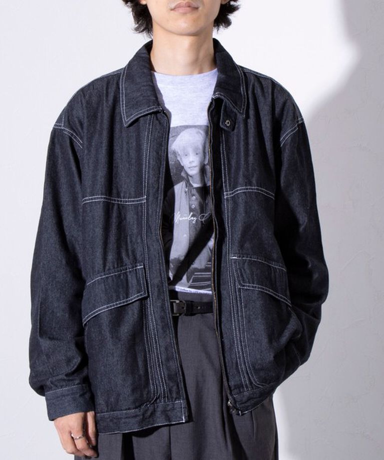 GLOSTER「【GLOSTER/グロスター】DENIM/デニム ジップブルゾン」|ブルゾン・スタジャン|