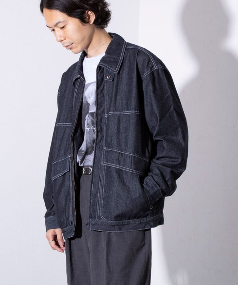 GLOSTER「【GLOSTER/グロスター】DENIM/デニム ジップブルゾン」|ブルゾン・スタジャン|