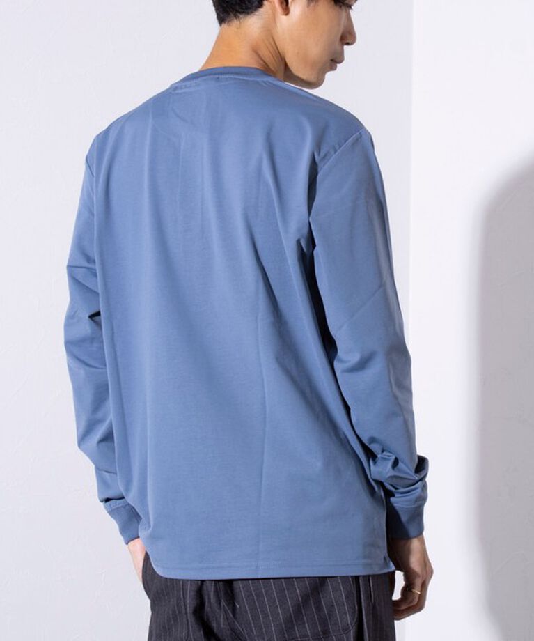 GLOSTER「【GLOSTER/グロスター】パラシュートボタン ヘンリーネック 天竺 長袖Tシャツ ロンT」|Tシャツ・カットソー|