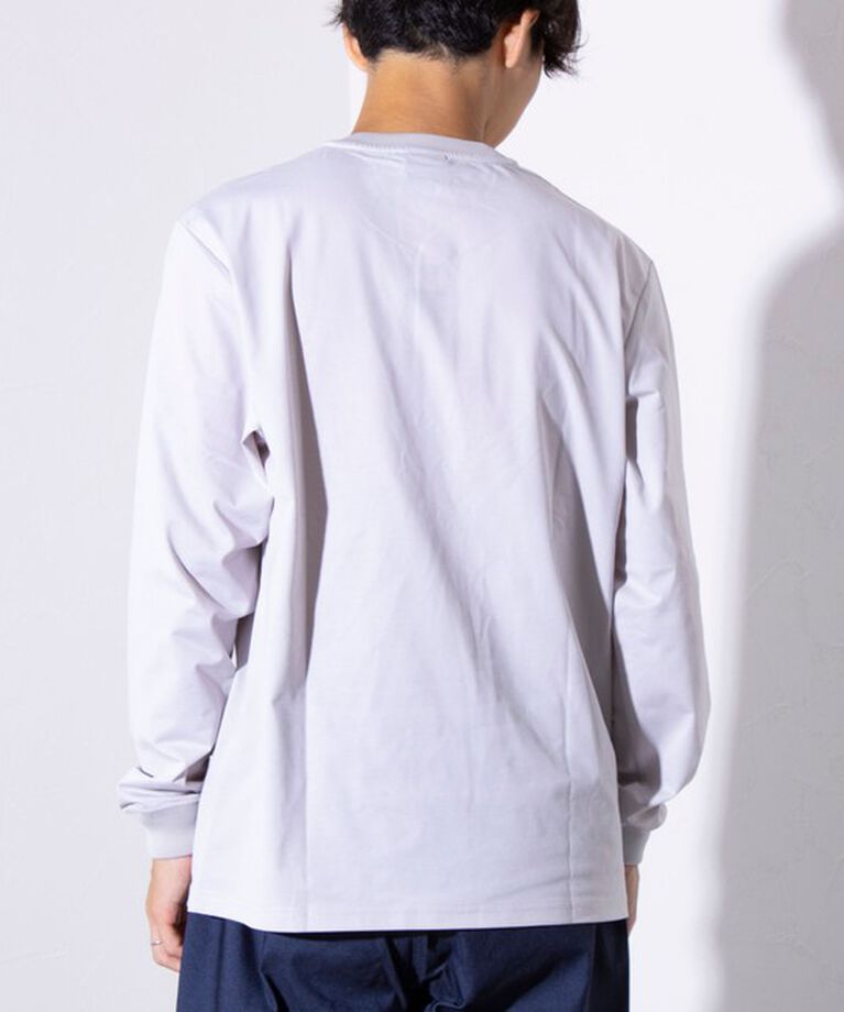 GLOSTER「【GLOSTER/グロスター】パラシュートボタン ヘンリーネック 天竺 長袖Tシャツ ロンT」|Tシャツ・カットソー|
