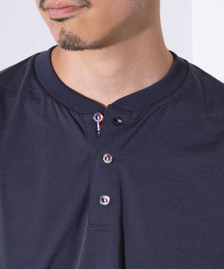 GLOSTER「【GLOSTER/グロスター】パラシュートボタン ヘンリーネック 天竺 長袖Tシャツ ロンT」|Tシャツ・カットソー|