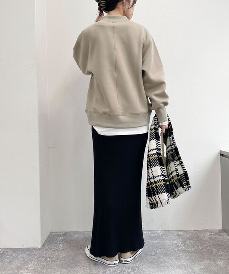 fredy emue「ダンボールニットモックネックプルオーバー」|Tシャツ・カットソー|
