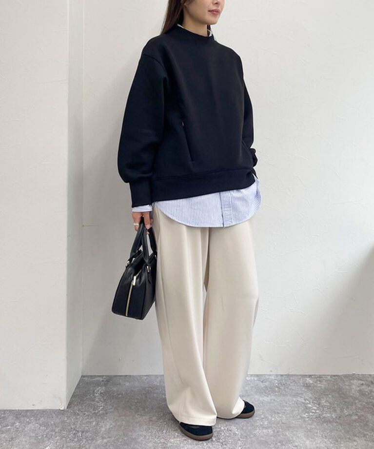 fredy emue「ダンボールニットモックネックプルオーバー」|Tシャツ・カットソー|