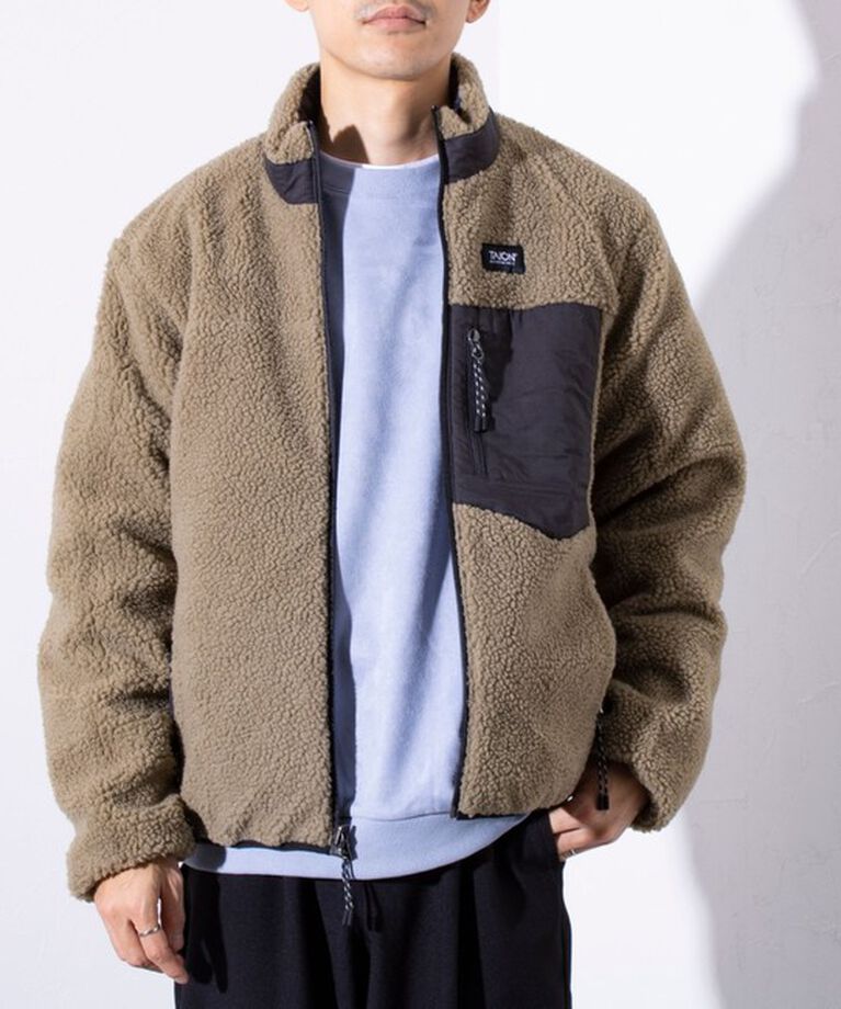 GLOSTER「【TAION/タイオン】DOWN×BOA リバーシブル ボア ダウン ジャケット UNISEX」|ダウン|