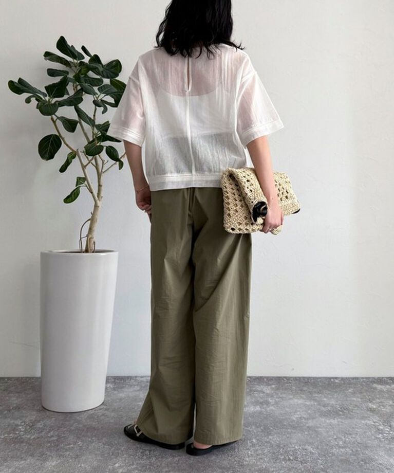 fredy emue「MADE INDIA コットンネットザリ刺繍プルオーバー」|シャツ・ブラウス|