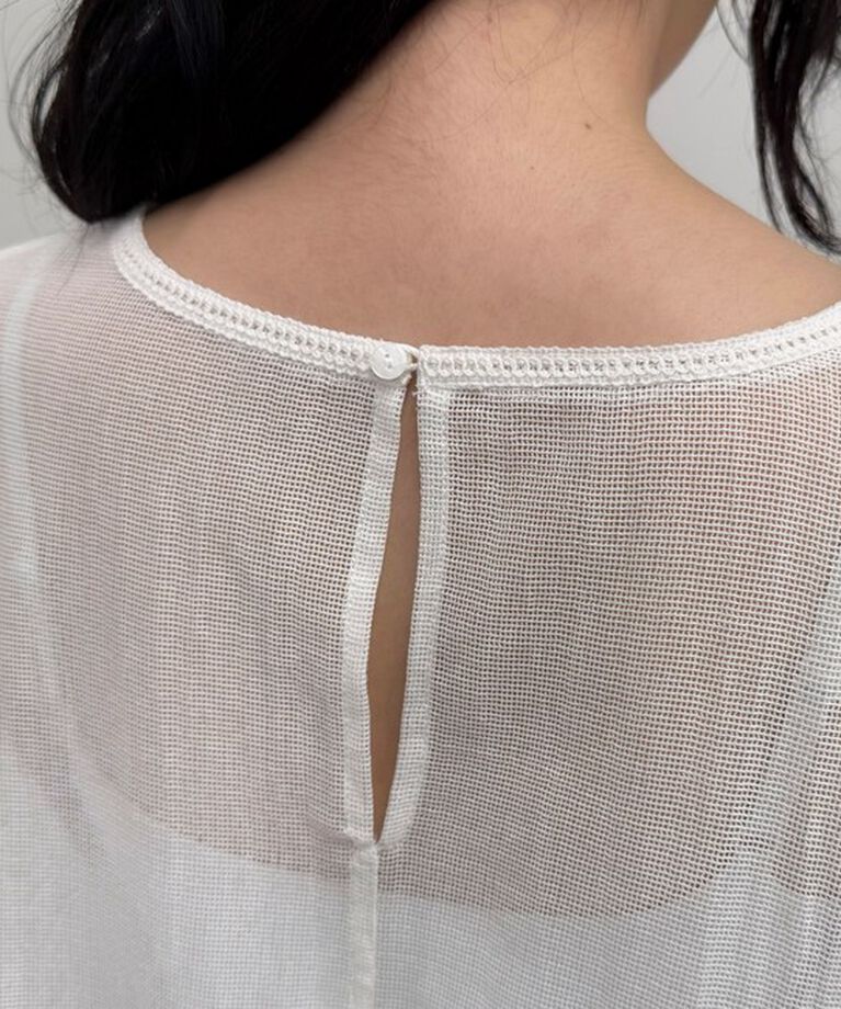 fredy emue「MADE INDIA コットンネットザリ刺繍プルオーバー」|シャツ・ブラウス|