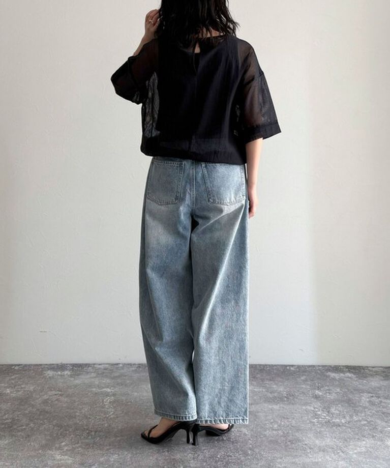 fredy emue「MADE INDIA コットンネットザリ刺繍プルオーバー」|シャツ・ブラウス|