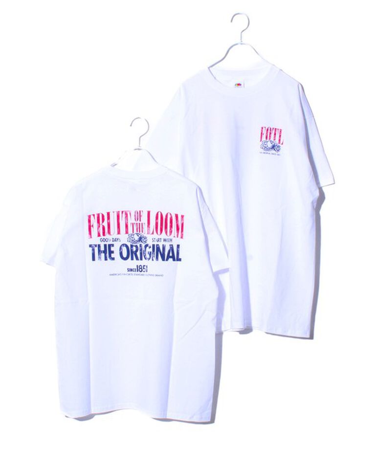 GLOSTER「【FRUIT OF THE LOOM/フルーツオブザルーム】プリントTシャツ バックプリント」|Tシャツ・カットソー|ホワイト
