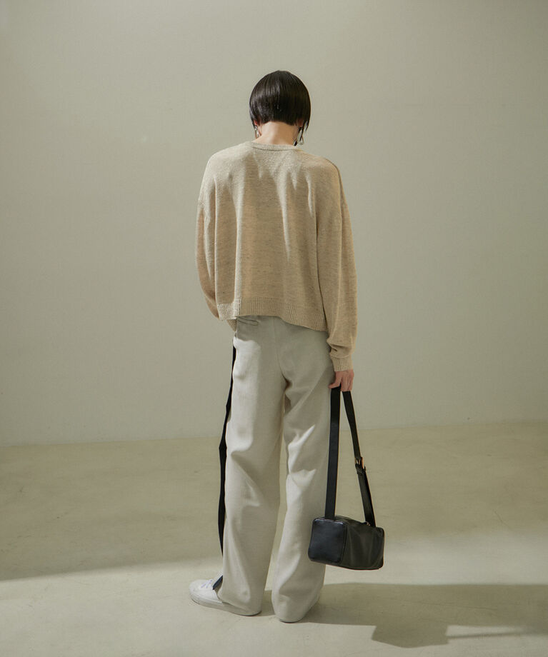 SALON adam et rope'「スパークルリネンラメカーディガン」|カーディガン|