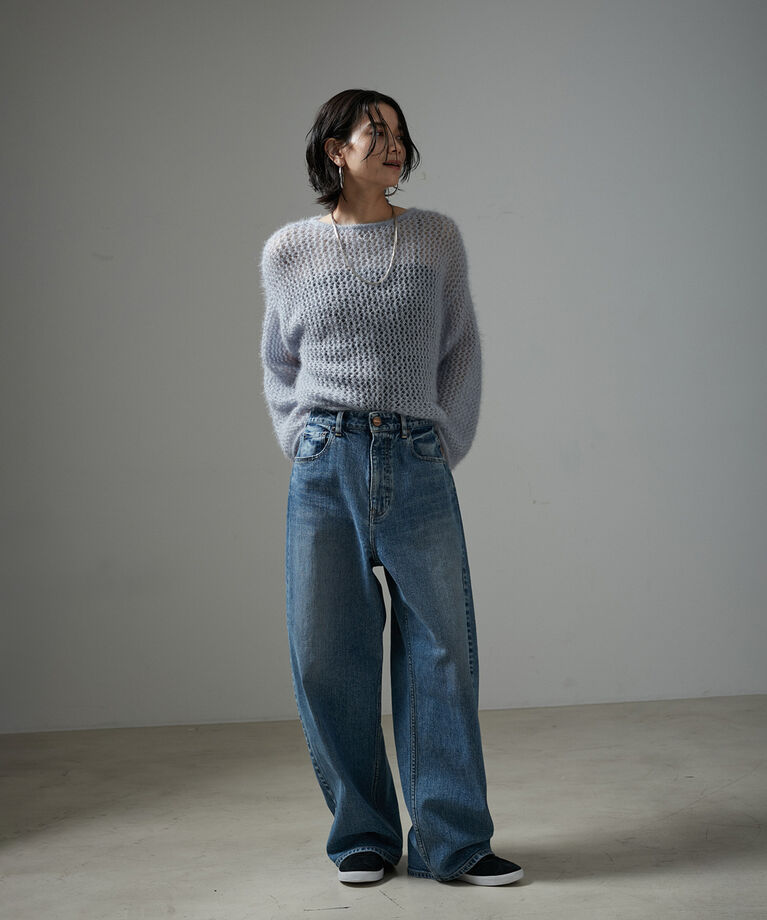 SALON adam et rope'「【WEB限定】フラッフィシアーニットプルオーバー」|ニット・セーター|