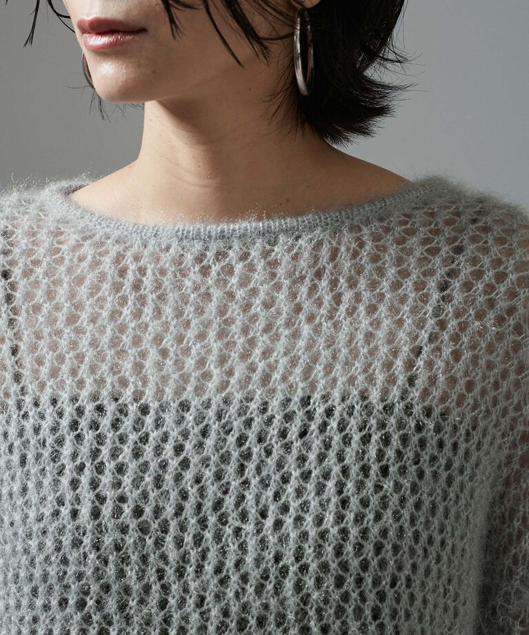 SALON adam et rope'「【WEB限定】フラッフィシアーニットプルオーバー」|ニット・セーター|