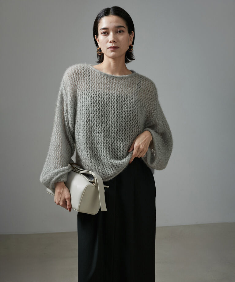 SALON adam et rope'「【WEB限定】フラッフィシアーニットプルオーバー」|ニット・セーター|