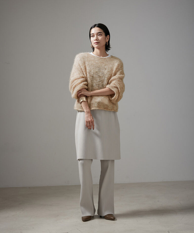 SALON adam et rope'「【WEB限定】フラッフィシアーニットプルオーバー」|ニット・セーター|
