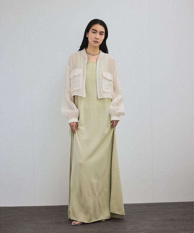 SALON adam et rope'「[25SS]シアークロップドブルゾン 3 / シアーカーディガン」|ブルゾン・スタジャン|