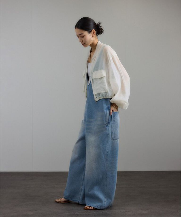 SALON adam et rope'「[25SS]シアークロップドブルゾン 3 / シアーカーディガン」|ブルゾン・スタジャン|
