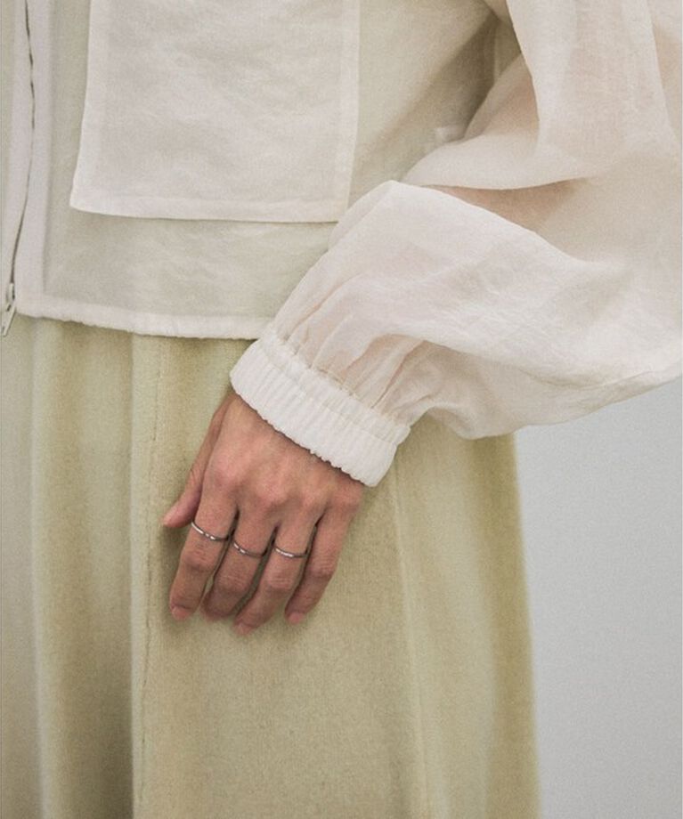 SALON adam et rope'「[25SS]シアークロップドブルゾン 3 / シアーカーディガン」|ブルゾン・スタジャン|