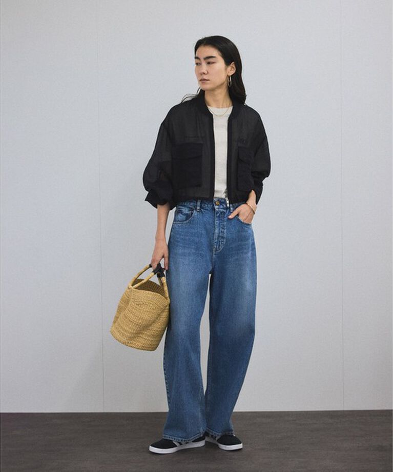 SALON adam et rope'「[25SS]シアークロップドブルゾン 3 / シアーカーディガン」|ブルゾン・スタジャン|