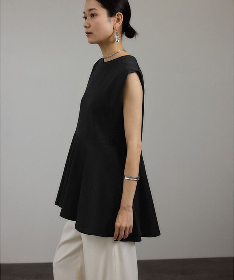 SALON adam et rope'「【WEB限定】ショルダータックペプラムプルオーバー」|Tシャツ・カットソー|