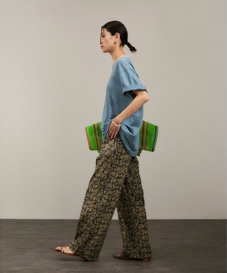 SALON adam et rope'「【Diminutivo（ディミヌティーボ）】メッシュトートバッグ ストライプ大」|トートバッグ|