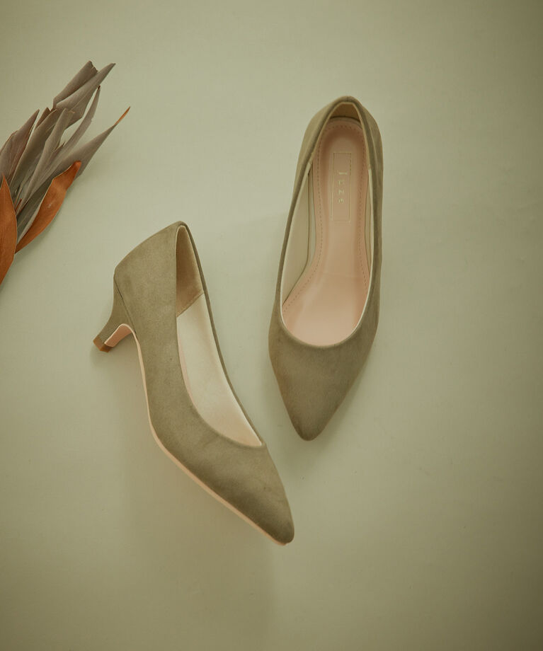 Juze「【抗菌・防臭】【WEB限定6cmヒール】5cmヒールパンプス」|パンプス|オリーブ(37)