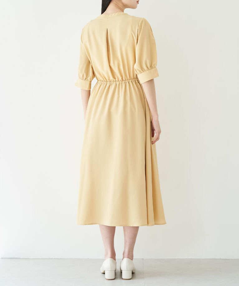 VIS「【EASY CARE】フロントタック5分袖ワンピース」|ワンピース|