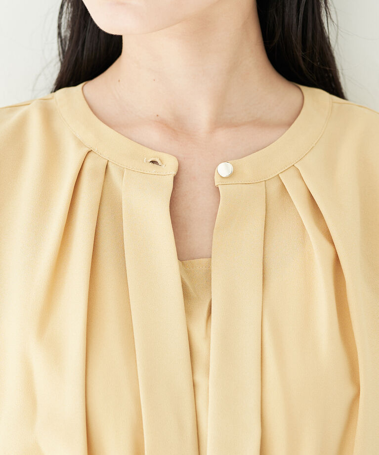 VIS「【EASY CARE】フロントタック5分袖ワンピース」|ワンピース|