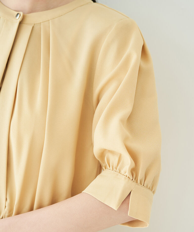 VIS「【EASY CARE】フロントタック5分袖ワンピース」|ワンピース|