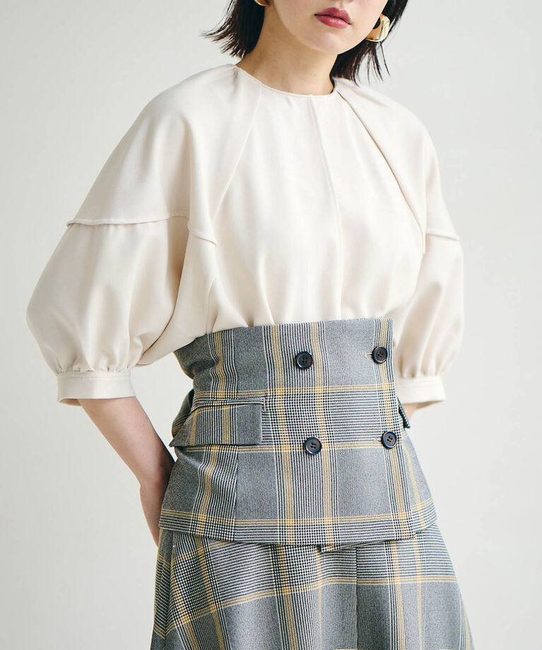 VIS「【Washable】エコウールタッチコルセット【sustainable】」|ベルト|イエロー系(81)