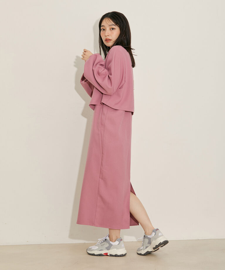 vis-a-vis「【WEB限定】【マルチWAY】キャミワンピース＆ブルゾンセット」|ワンピース|