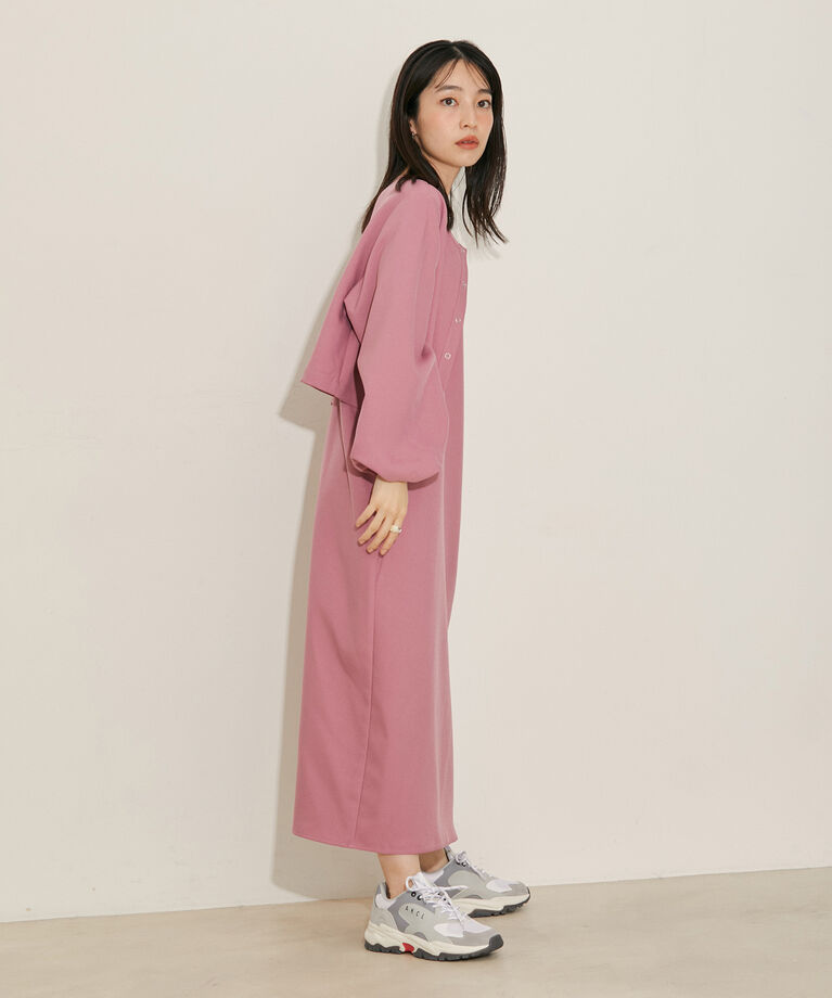 vis-a-vis「【WEB限定】【マルチWAY】キャミワンピース＆ブルゾンセット」|ワンピース|