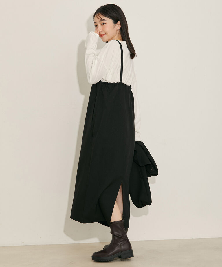 vis-a-vis「【WEB限定】【マルチWAY】キャミワンピース＆ブルゾンセット」|ワンピース|