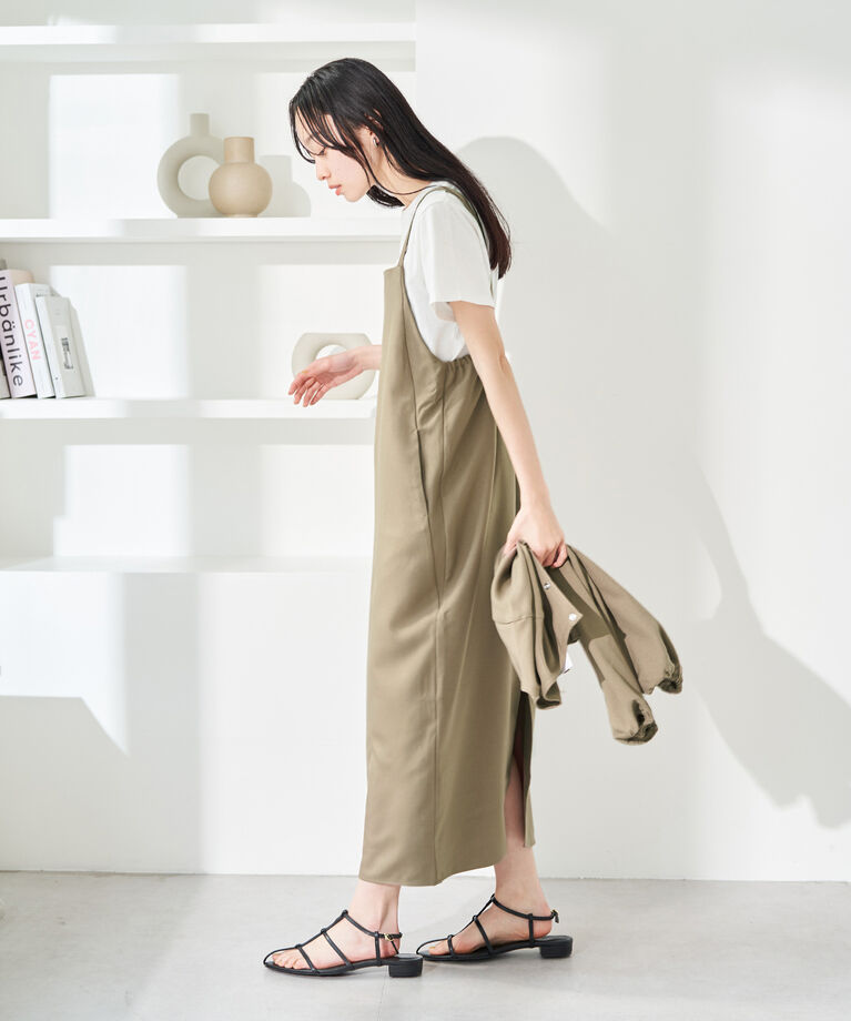 vis-a-vis「【WEB限定】【マルチWAY】キャミワンピース＆ブルゾンセット」|ワンピース|