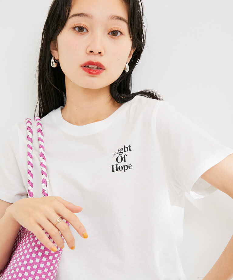 VIS「【洗える】USAコットンちびロゴTシャツ」|Tシャツ・カットソー|