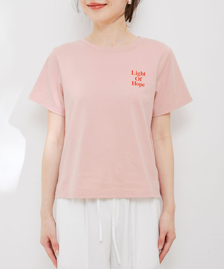 VIS「【洗える】USAコットンちびロゴTシャツ」|Tシャツ・カットソー|
