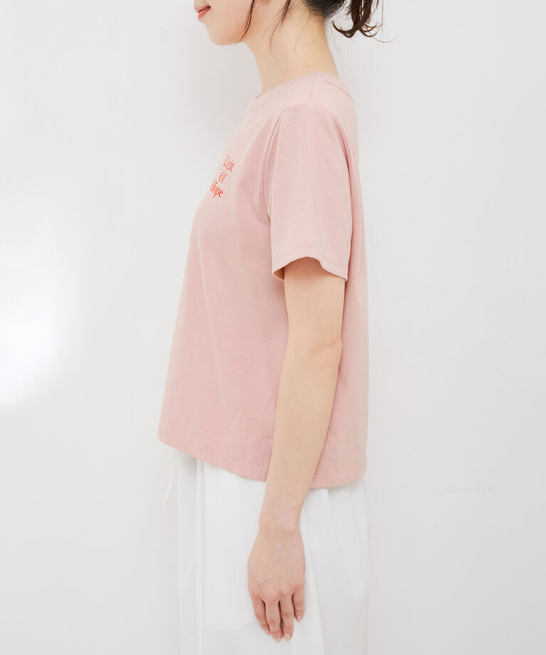 VIS「【洗える】USAコットンちびロゴTシャツ」|Tシャツ・カットソー|