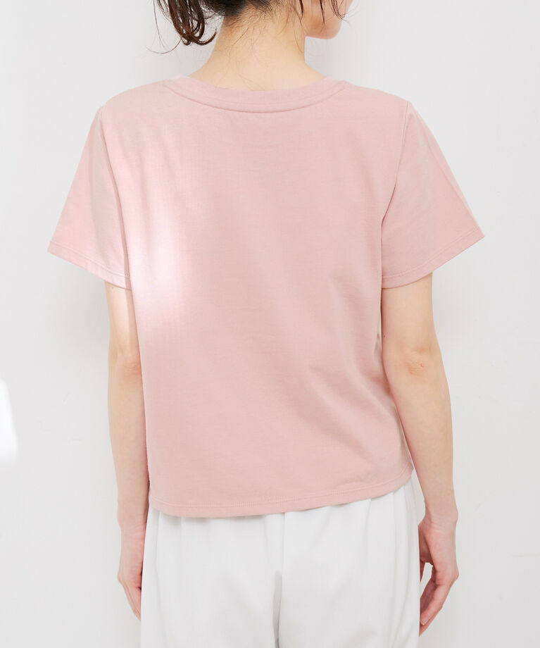 VIS「【洗える】USAコットンちびロゴTシャツ」|Tシャツ・カットソー|