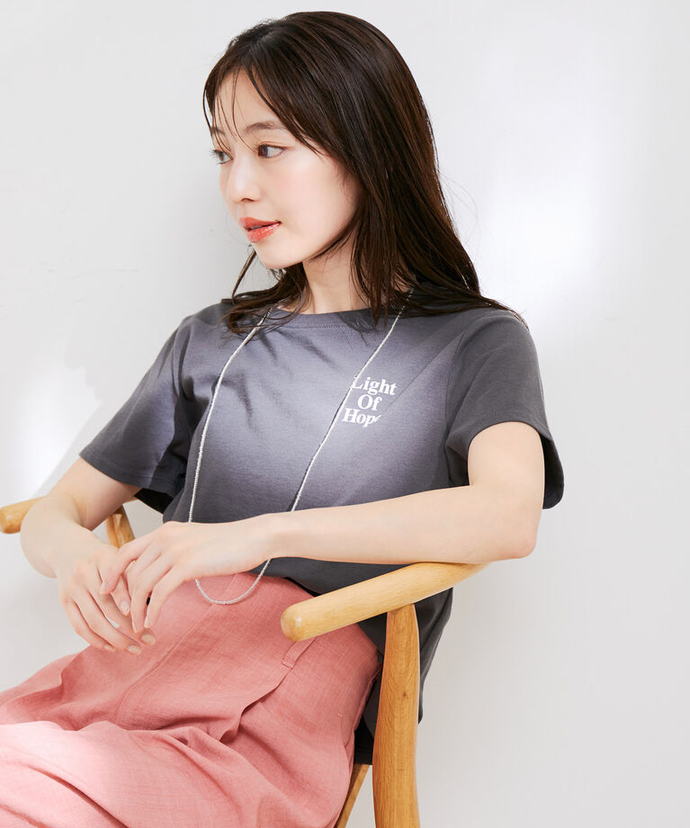 VIS「【洗える】USAコットンちびロゴTシャツ」|Tシャツ・カットソー|