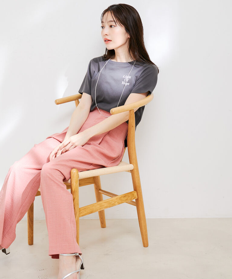 VIS「【洗える】USAコットンちびロゴTシャツ」|Tシャツ・カットソー|