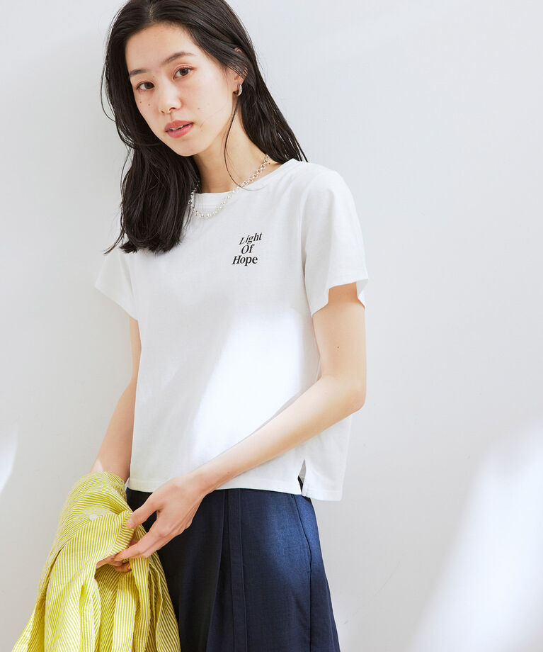 VIS「【洗える】USAコットンちびロゴTシャツ」|Tシャツ・カットソー|