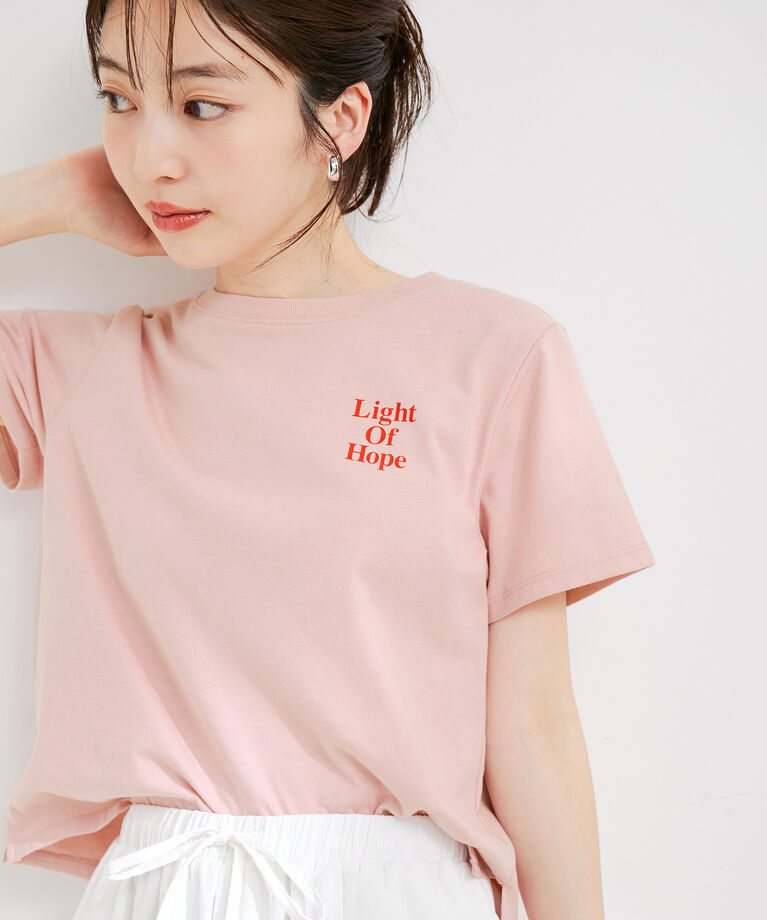 VIS「【洗える】USAコットンちびロゴTシャツ」|Tシャツ・カットソー|