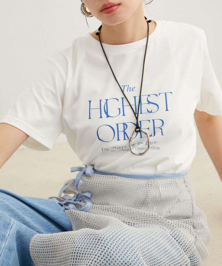 VIS「【接触冷感・洗える】シンプルロゴTシャツ」|Tシャツ・カットソー|ホワイト系(11)
