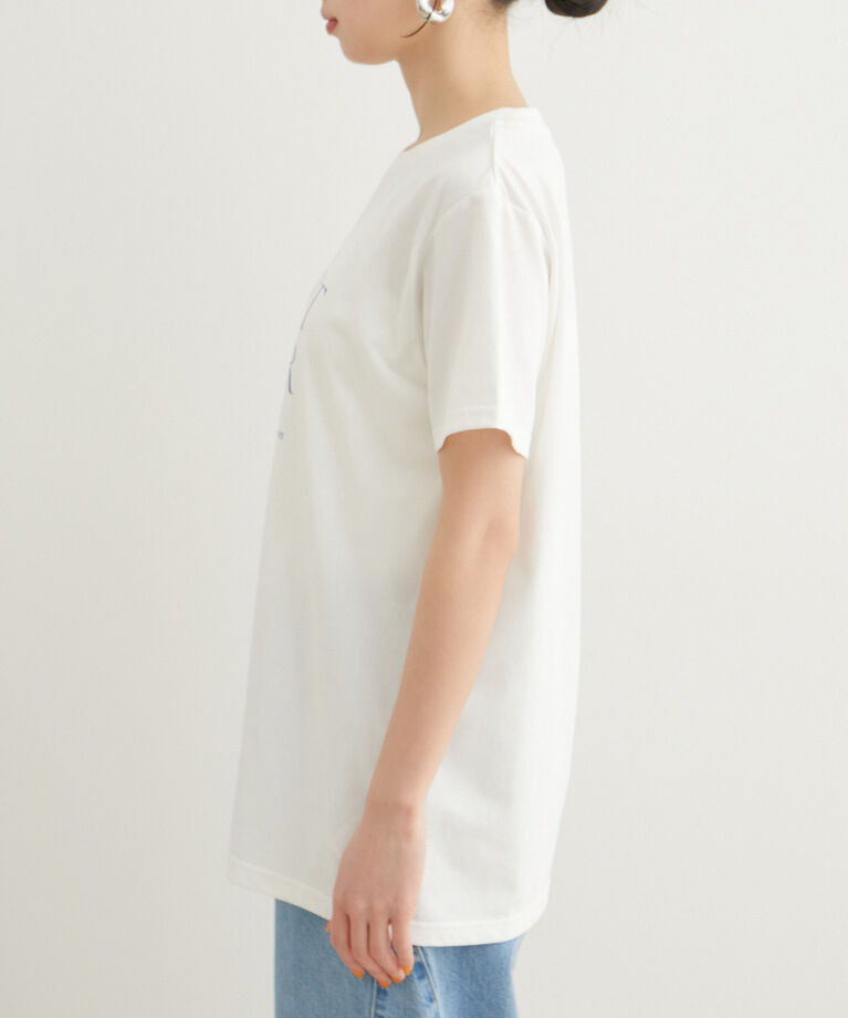 VIS「【接触冷感・洗える】シンプルロゴTシャツ」|Tシャツ・カットソー|