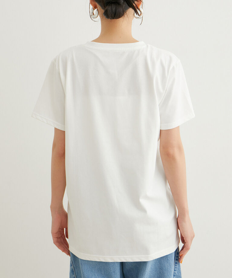 VIS「【接触冷感・洗える】シンプルロゴTシャツ」|Tシャツ・カットソー|