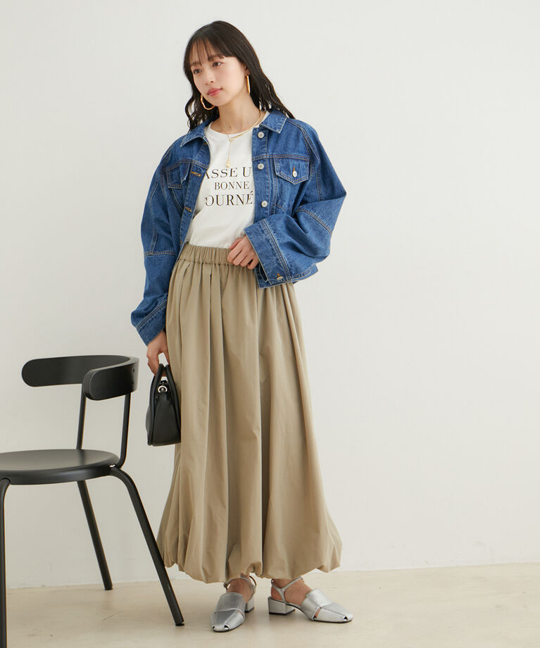 VIS「【接触冷感・洗える】シンプルロゴTシャツ」|Tシャツ・カットソー|