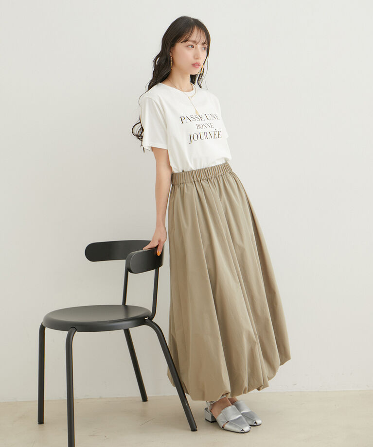 VIS「【接触冷感・洗える】シンプルロゴTシャツ」|Tシャツ・カットソー|